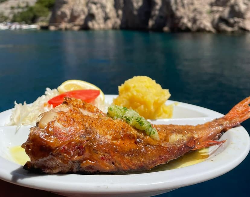 Grilled fish lunch option